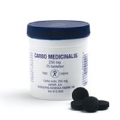 Carbo medicinalis tablett 250 mg 75 st